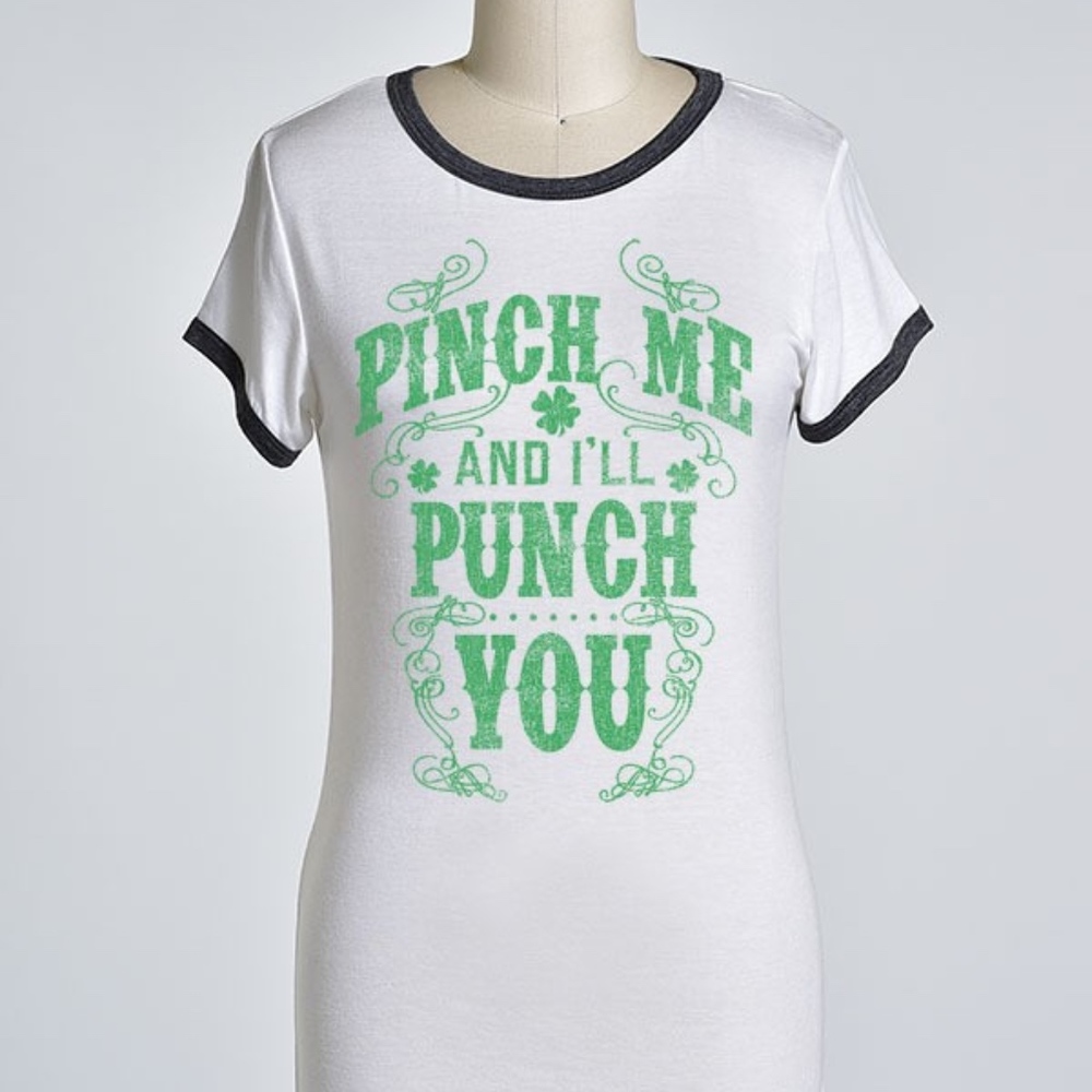 🍀🌈🍀St.Patricks Day T-shirt🍀🌈🍀 Pinch me🍀